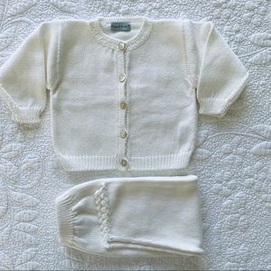 Papo d’Anjo Baby Sweater Set Size 6 months